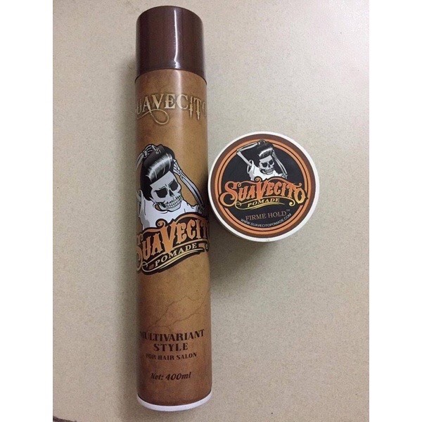 Gôm xịt tóc + sáp vuốt tóc suavecito thượng hạng