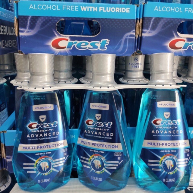 Nước súc miệng Crest Pro-Health Advanced Mouthwash Multi Protection (1L)