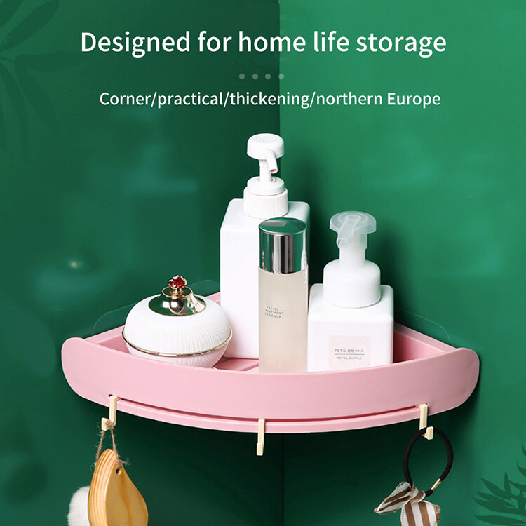 HKStorage Kệ Phòng Tắm Giá Để Đồ Góc Tam Giác Không Đục Lỗ Gắn Tường Giá Treo Tường