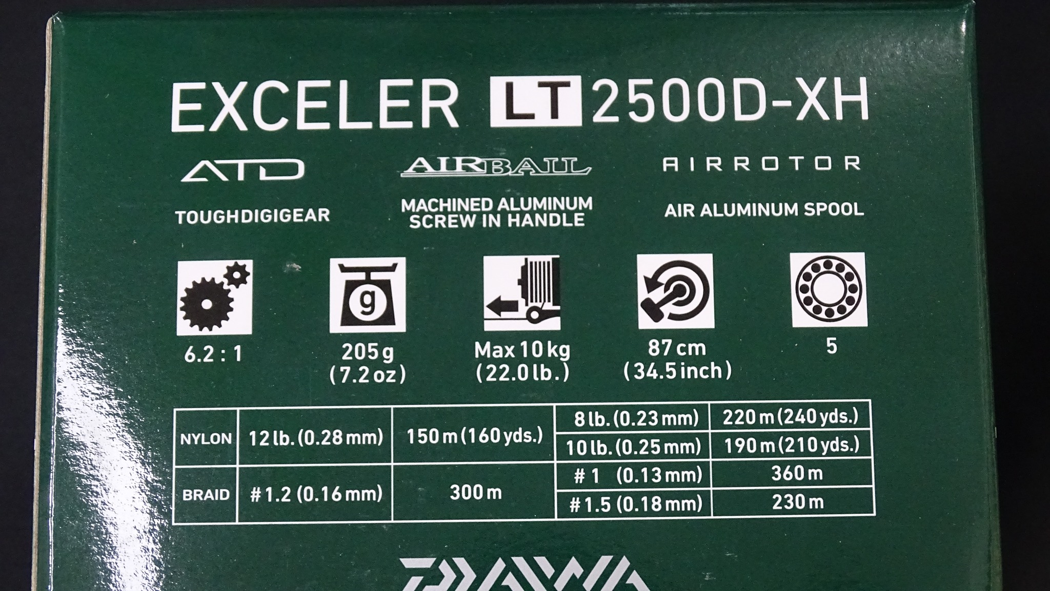 Máy câu cá DAIWA EXCELER LT 2500,3000D