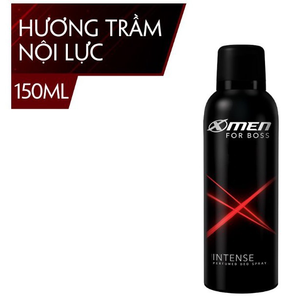Xịt khử mùi Xmen For Boss Intense 150ml