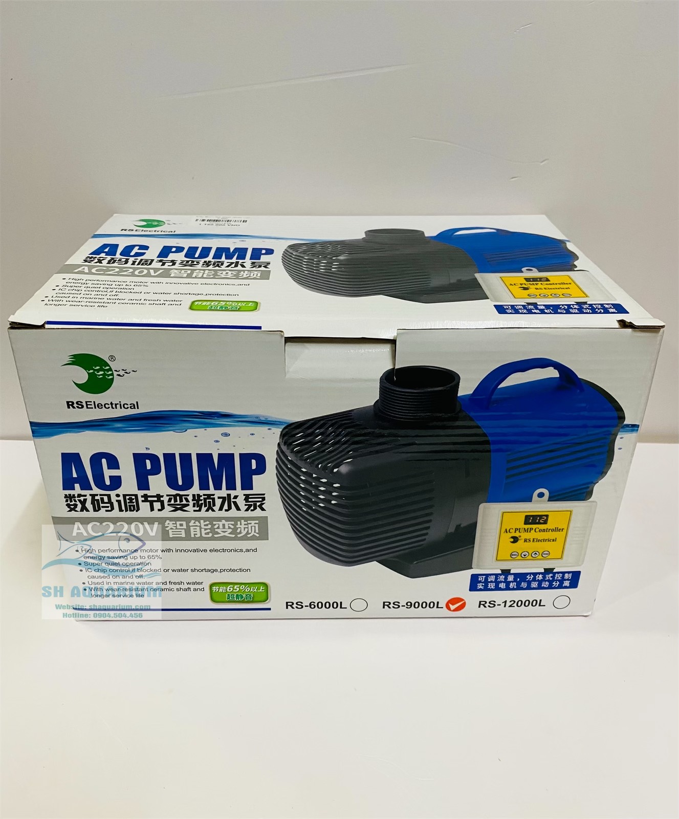 [HOÀN TIỀN 10%]MÁY BƠM RS 12000L/H ĐIỀU KHIỂN 10 CẤP ĐỘ