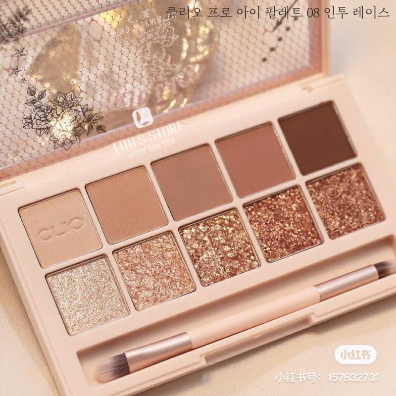 [Nhập RAISINGSTAR18, giảm 30k cho đơn 99k]Bảng Màu Mắt CLIO 08 Into Lace