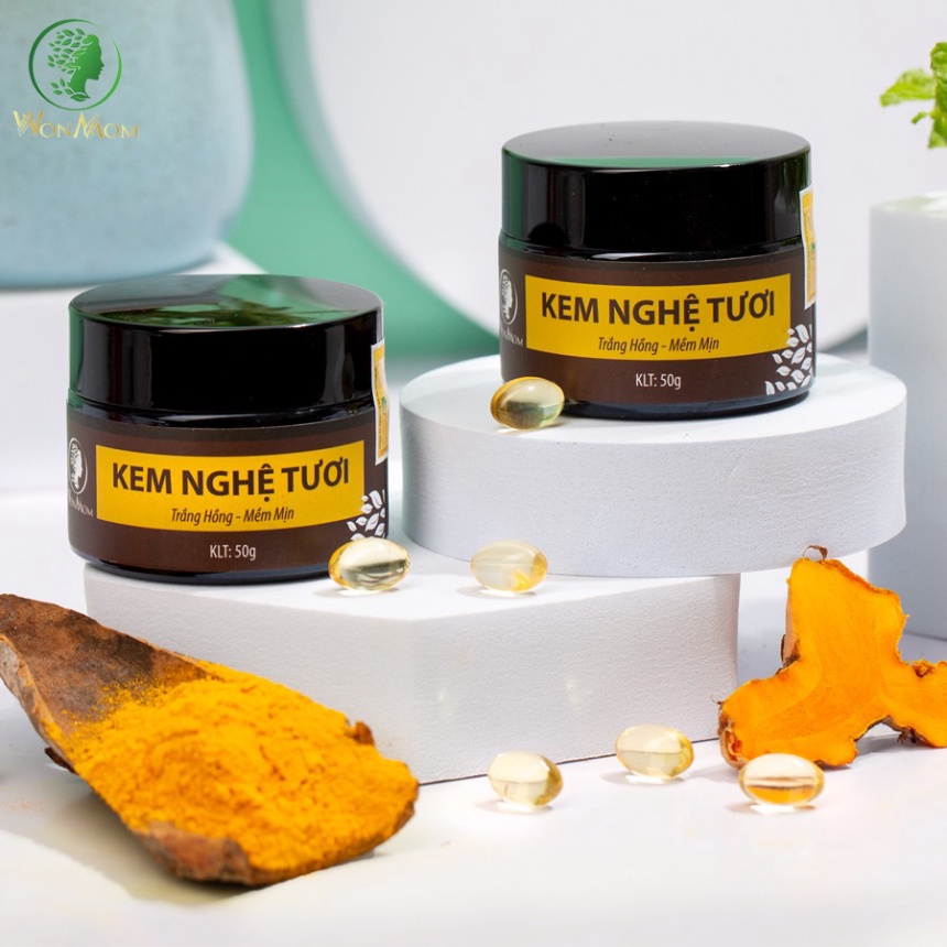 Combo sữa rửa mặt và dưỡng trắng sáng da mặt Wonmom (1 sữa tắm hữu cơ+ 1 kem nghệ tươi)