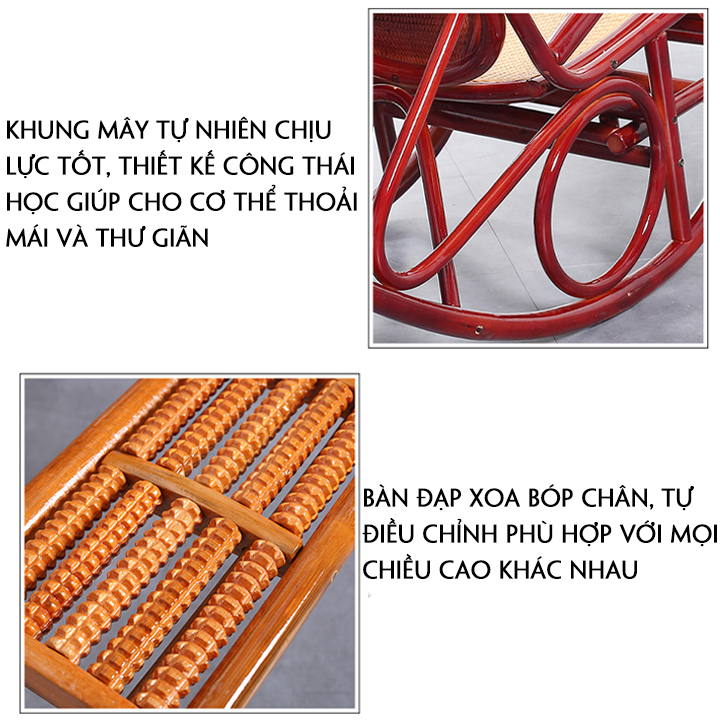 Ghế mây bập bênh thư giãn