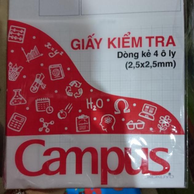 Giấy kiểm tra campus ô ly