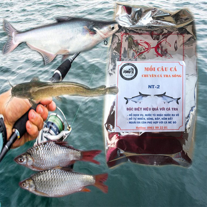 Mồi Cám Câu Cá Tra Sông,-Mồi Câu Cá mè dảnh,chép,trê,tra-MỒI CÂU CÁ  NHẠY
