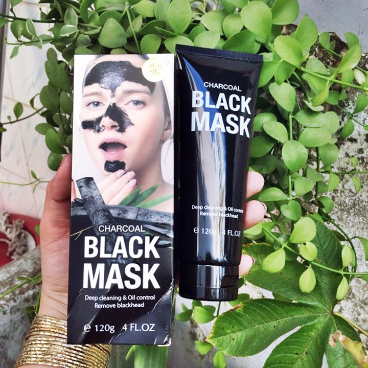 Mặt nạ lột mụn than tre black mask charcoal 120g – hukb470