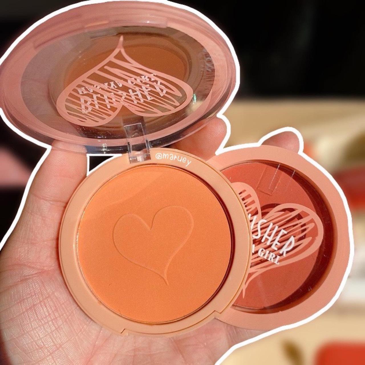 Má Hồng tim Tone cam Blusher Hasayal Girl