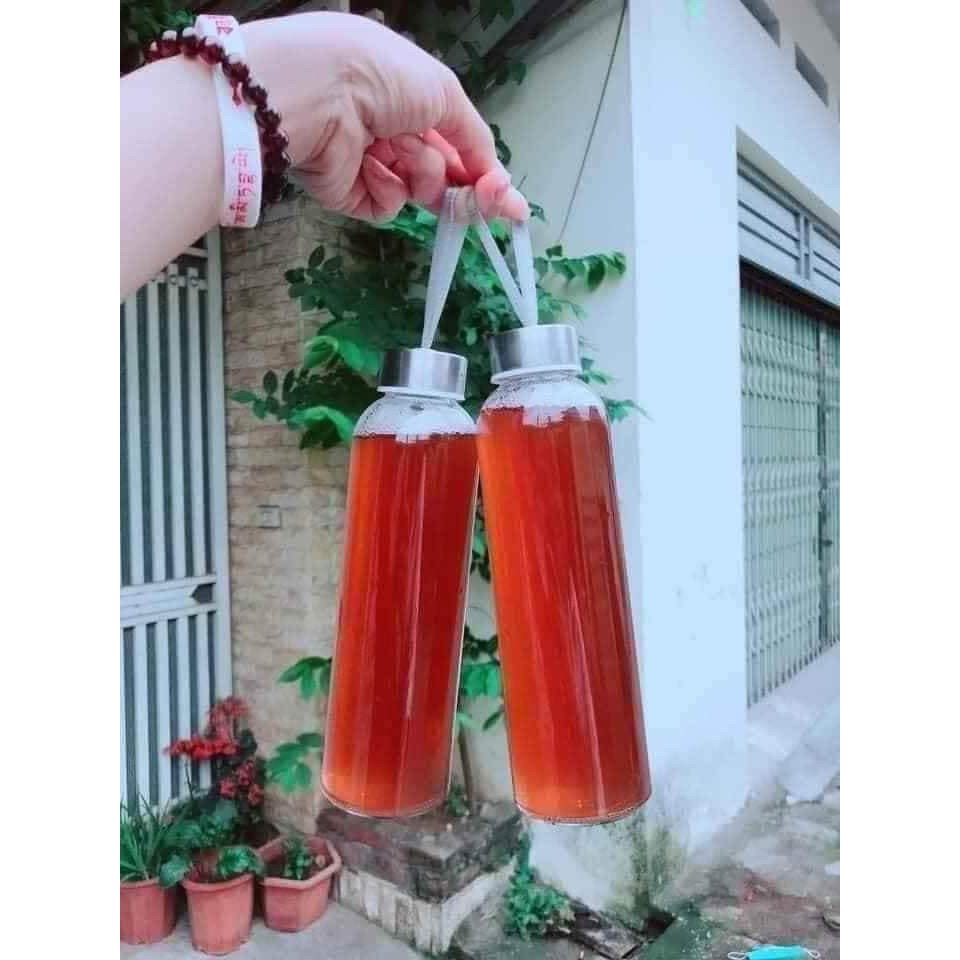 [HCM]BÌNH THỦY TINH ĐỰNG NƯỚC DETOX 500ML