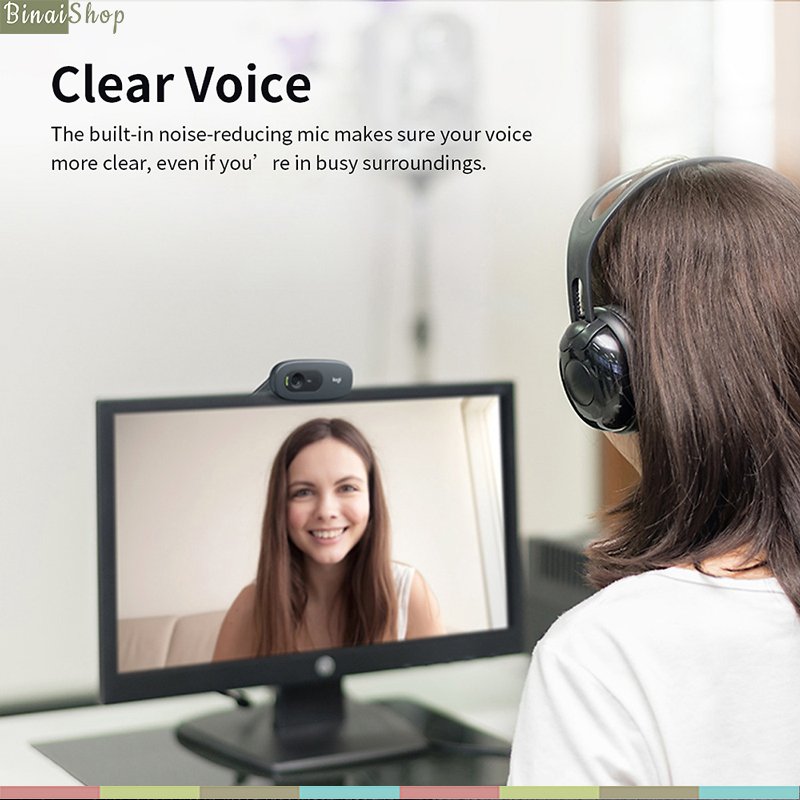 Webcam cho Tivi Android, Android box Logitech C270i IPTV [BH: 2 năm]