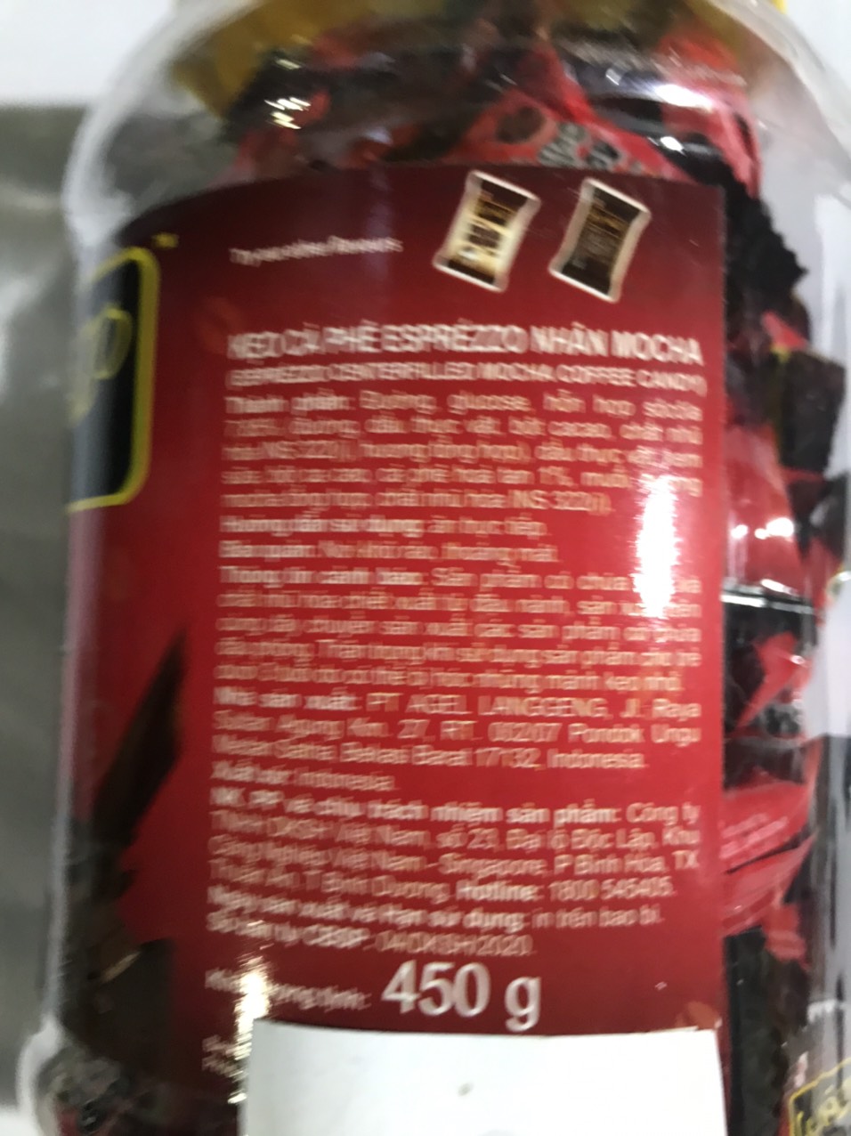 Kẹo Cà Phê Mocha Coffee Candy (Hủ 450g)