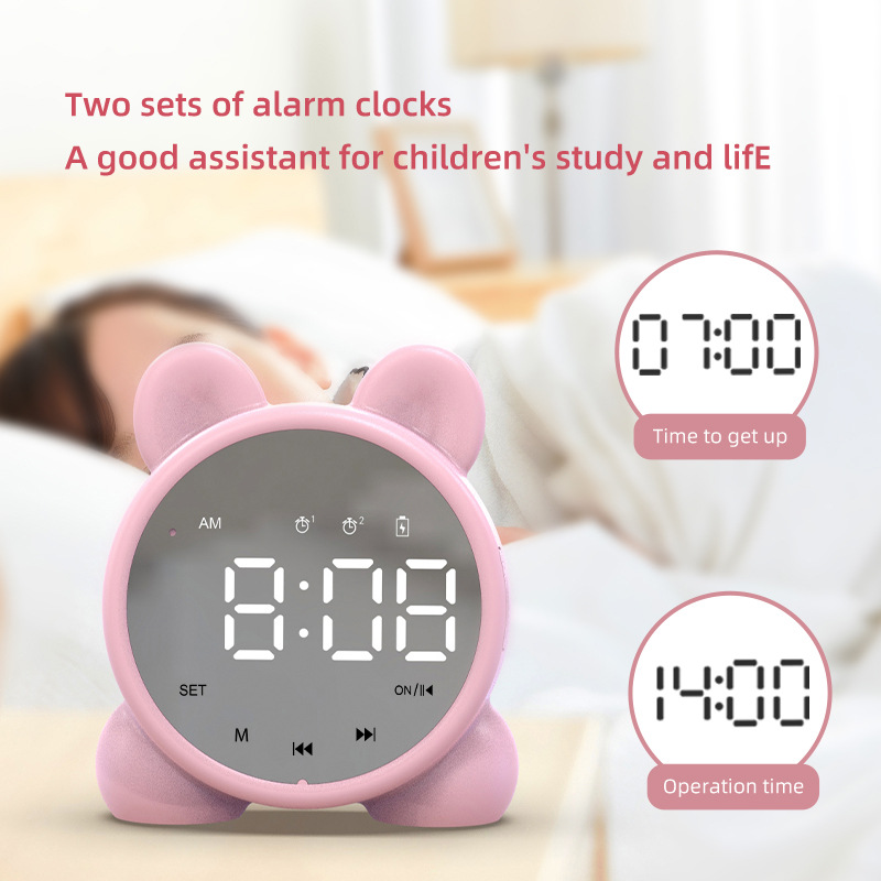 Loa Bluetooth Mini P1 Kiêm Đồng Hồ Báo Thức