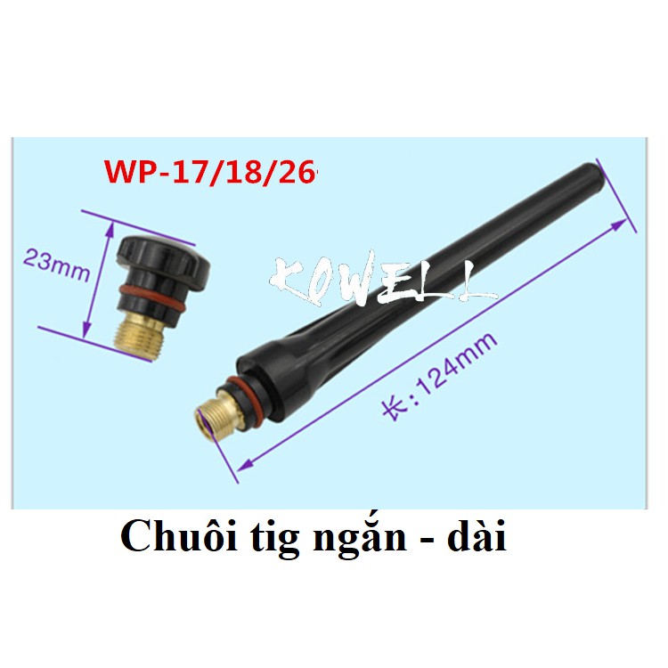 Chuôi hàn tig dùng cho mỏ hàn tig QQ150, WP26