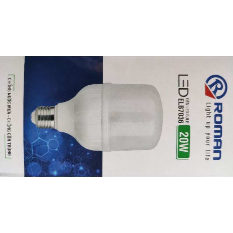 Bóng đèn led trụ Roman 20W 30W