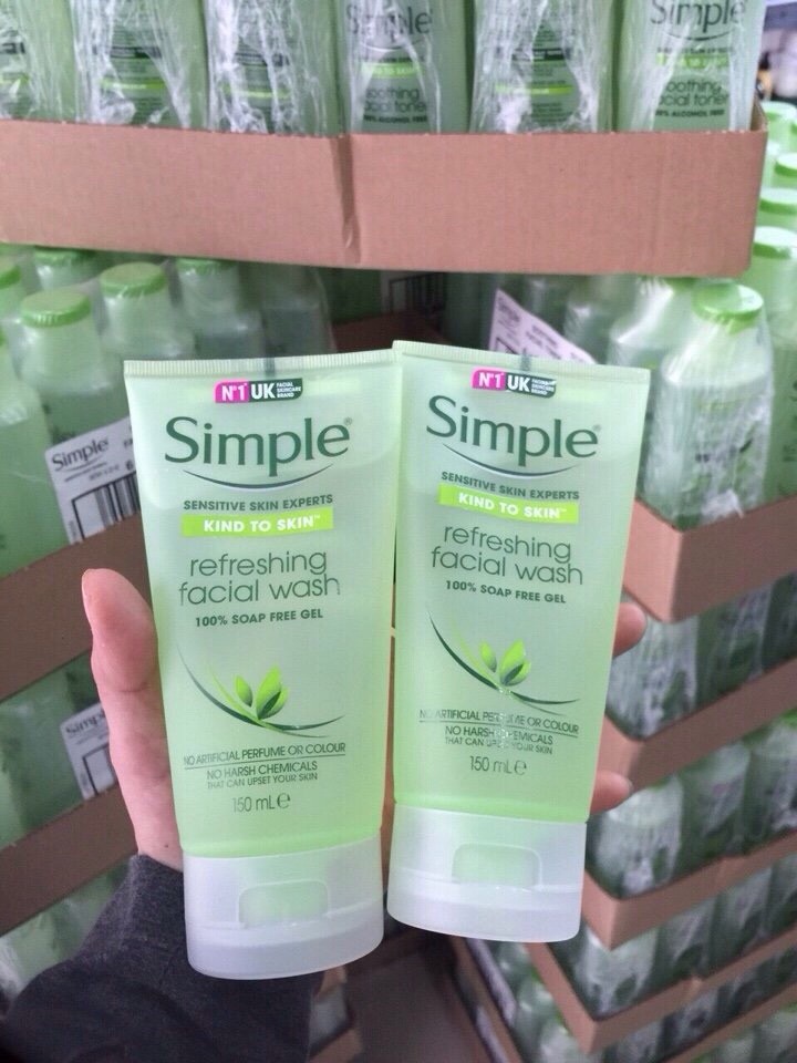 Sữa Rửa Mặt Simple Dạng Gel - SRM SIM GEL