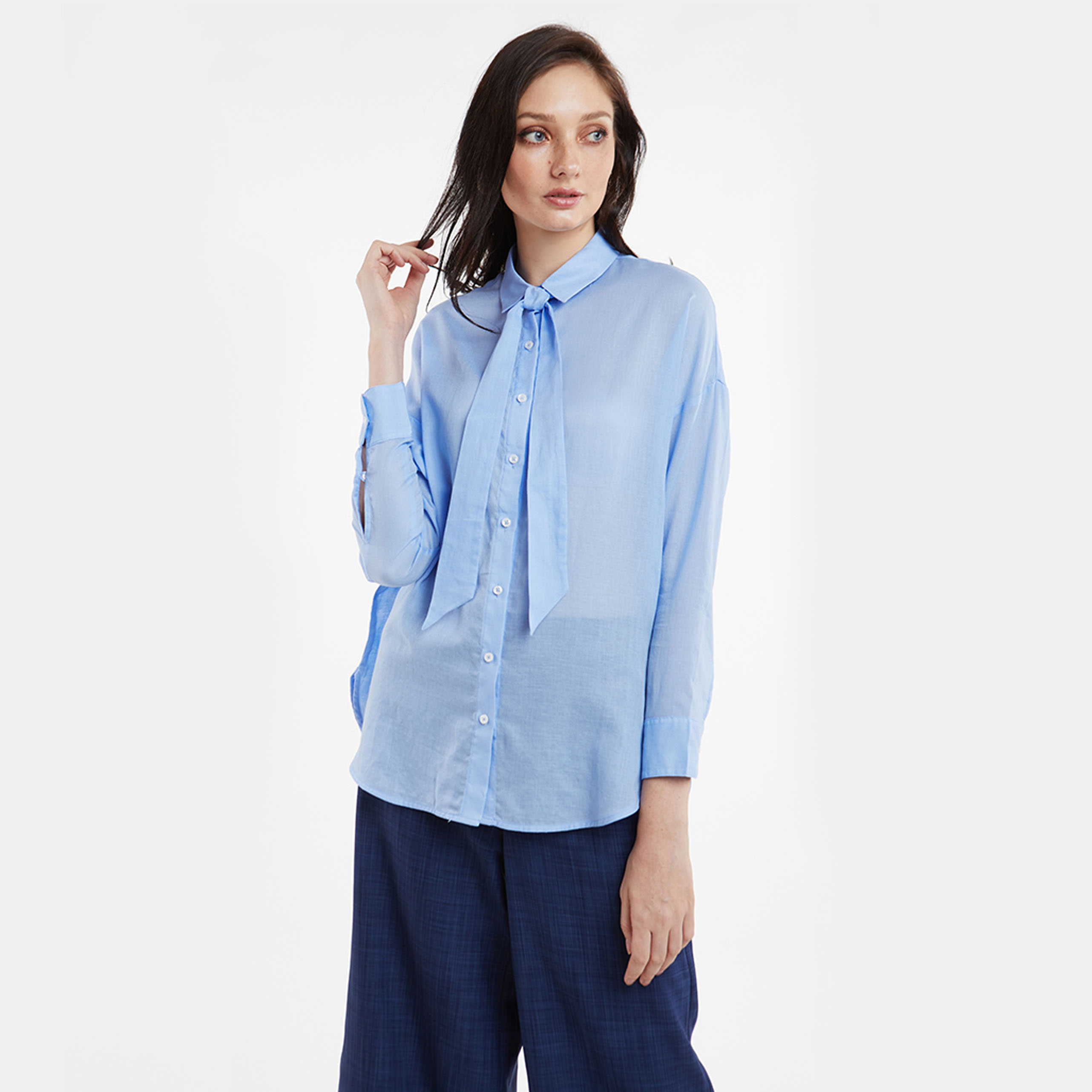 Ninomaxx 2002064 women's fashion long sleeve N & M blouse tops