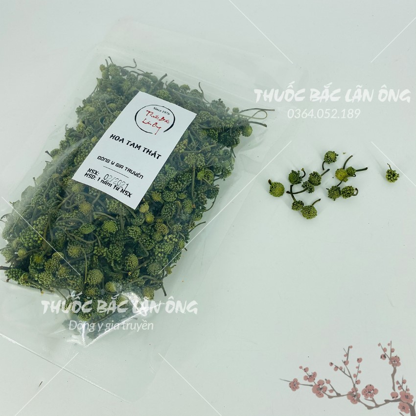 Nụ hoa tam thất bao tử 1kg (Nụ xanh đẹp, an thần, ngủ ngon)