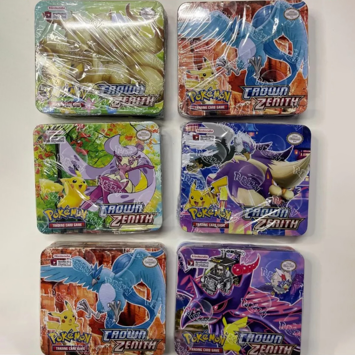 Thẻ bài Pokemon, hộp sắt 42 thẻ Pokemon tặng kèm 1 lá bài VIP ngẫu nhiên
