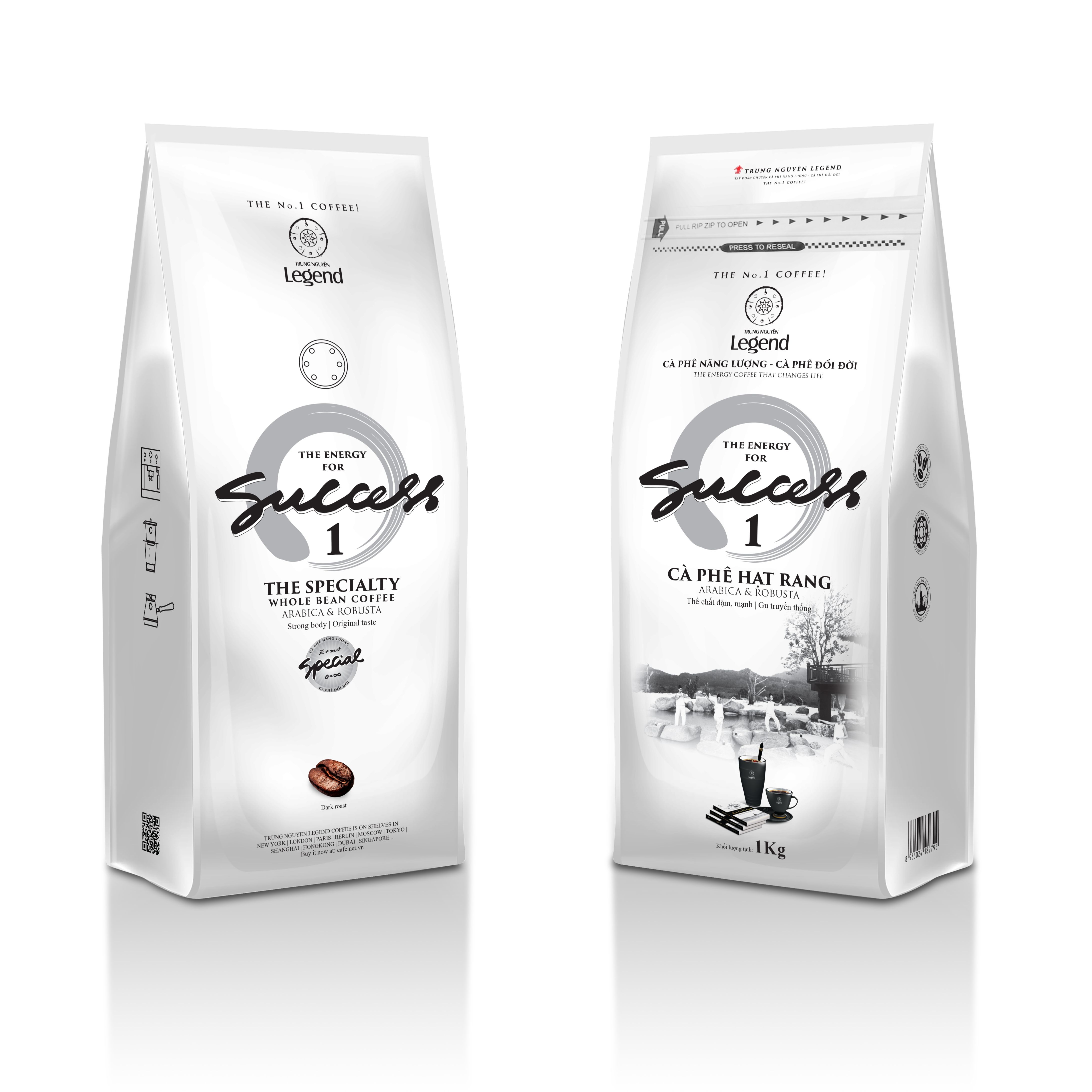 Cà phê Hạt Mộc Legend Success 1 - Arabica, Robusta (1 kg)