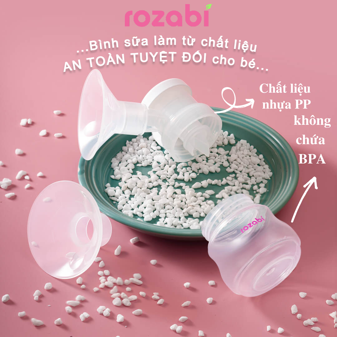 [Có Pin Sạc]Combo Máy Hút Sữa Điện Đôi ROZABI Basic Plus và Áo Hút Sữa Rảnh Tay (Siêu Cần Thiết Cho Mẹ)