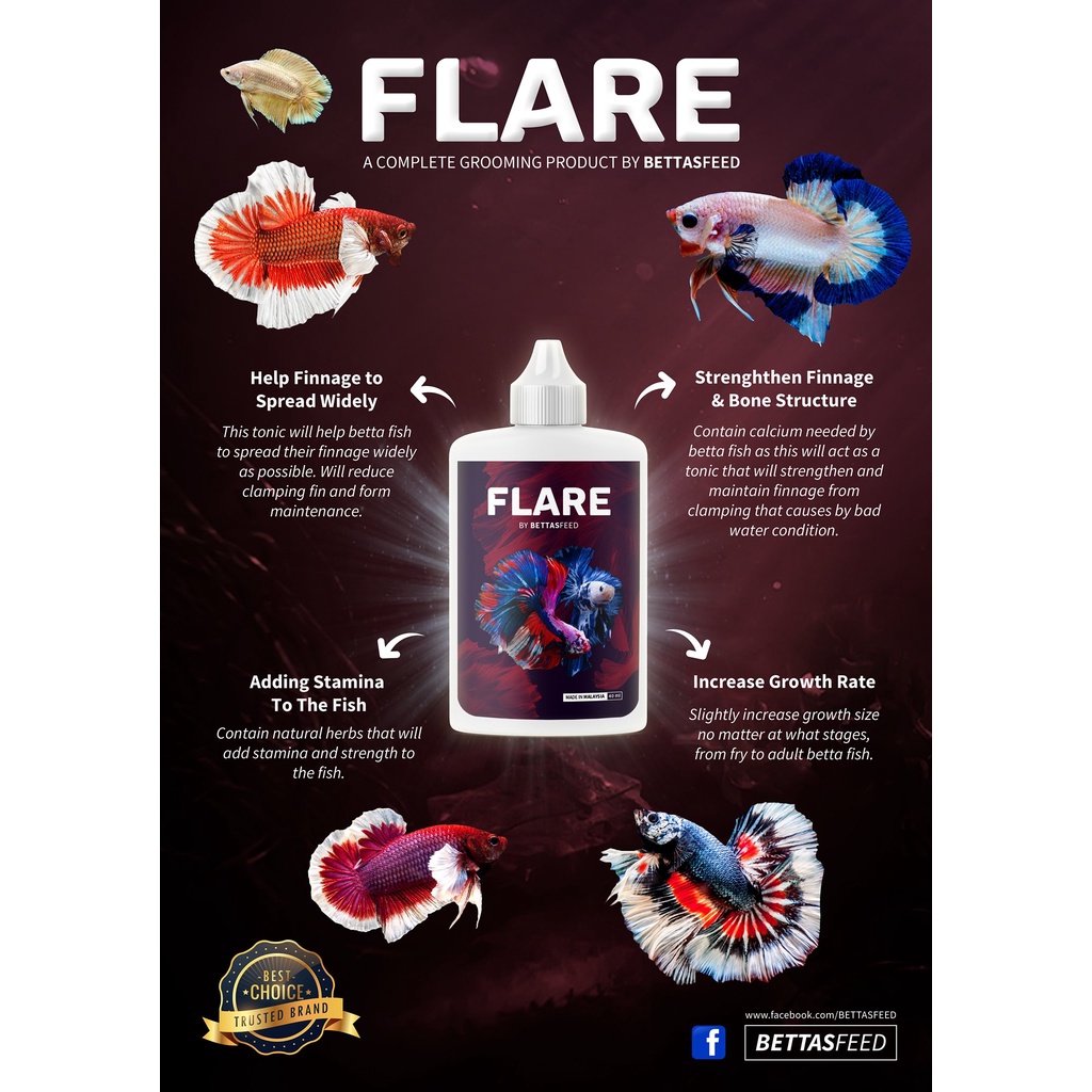 FLARE - T.h.uốc dành cho ép cá Betta