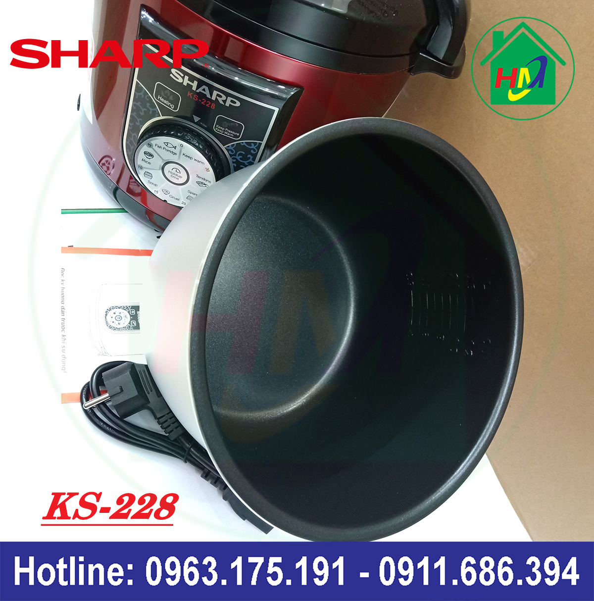 Nồi Áp Suất Đa Năng Sharp KS-228 Dung Tích 6L