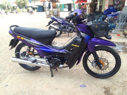 [ MIỄN SHIP TẬN NHÀ ] Bộ dàn áo màu TÍM CÀ xe WAVE alpha - Wave ZX - Wave THÁI - có KHUYẾN MẠI BỘ TEM 3 lớp sịn.