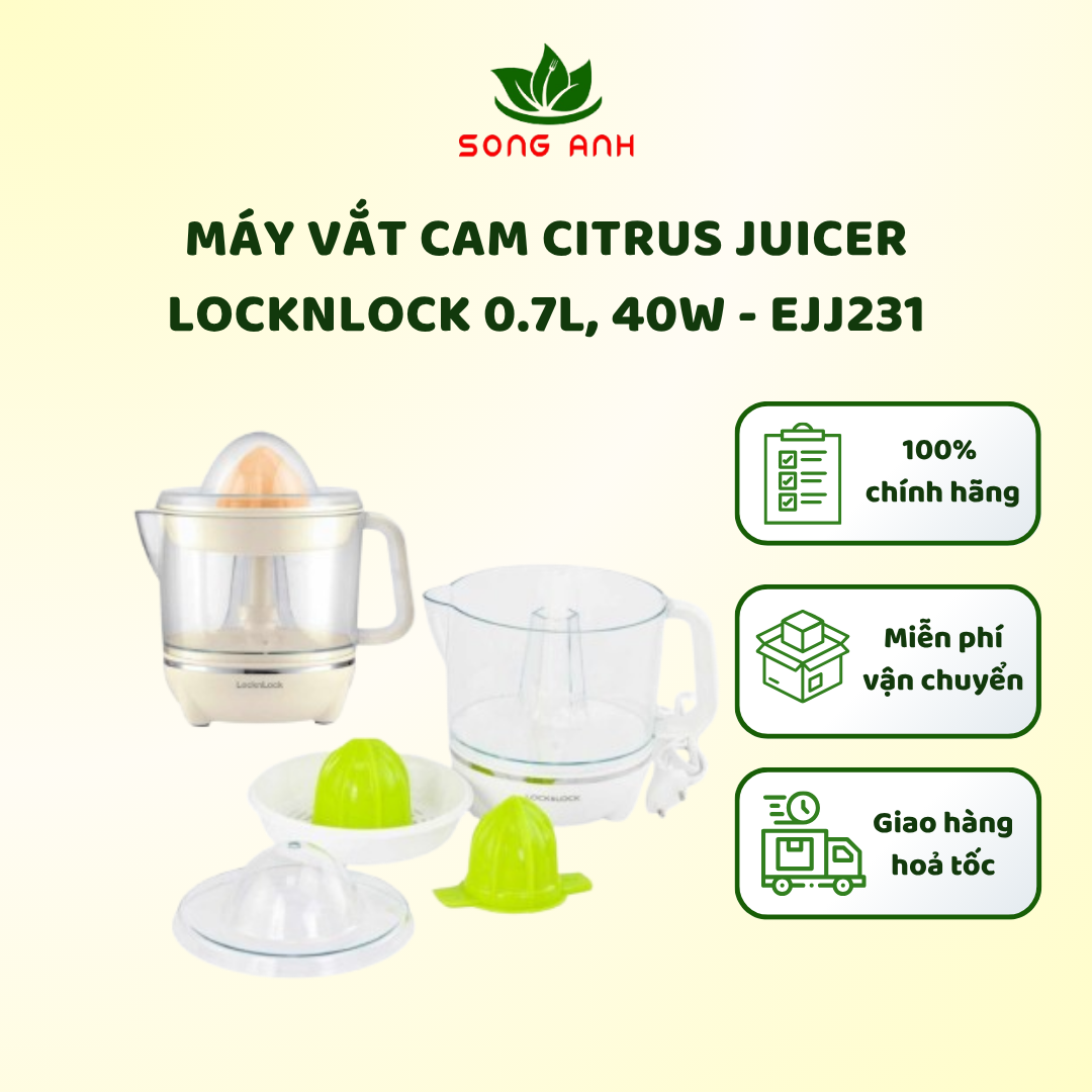 Máy vắt cam LocknLock Citrus Juicer EJJ244 - EJJ231 - 40W, 0.7L