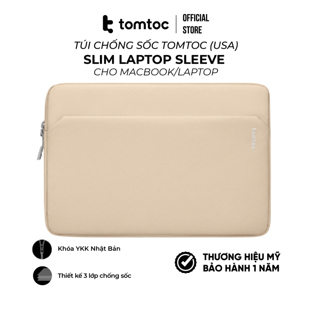 Túi Tomtoc (USA) Slim Laptop Sleeve cho Macbook Pro 14 M2/M1