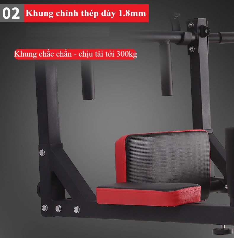 Bộ xà treo tường đa năng 8 trong 1 FED-XTT81 - chịu tải 300kg - VivaSport ( 1 đổi 1 trong 7 ngày)