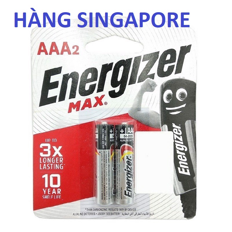 Pin AAA Energizer Max Singapore chính hãng - Bách Hóa Mini