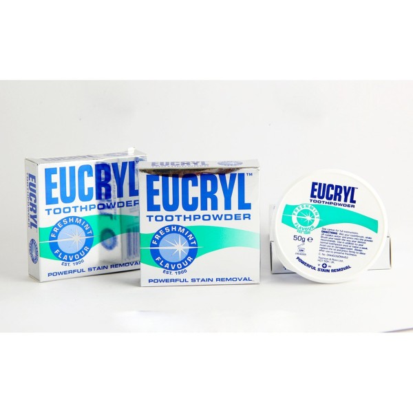 [HCM]Bột Làm Trắng Răng Hương Bạc Hà EUCRYL Tooth Powder Freshmint 50g