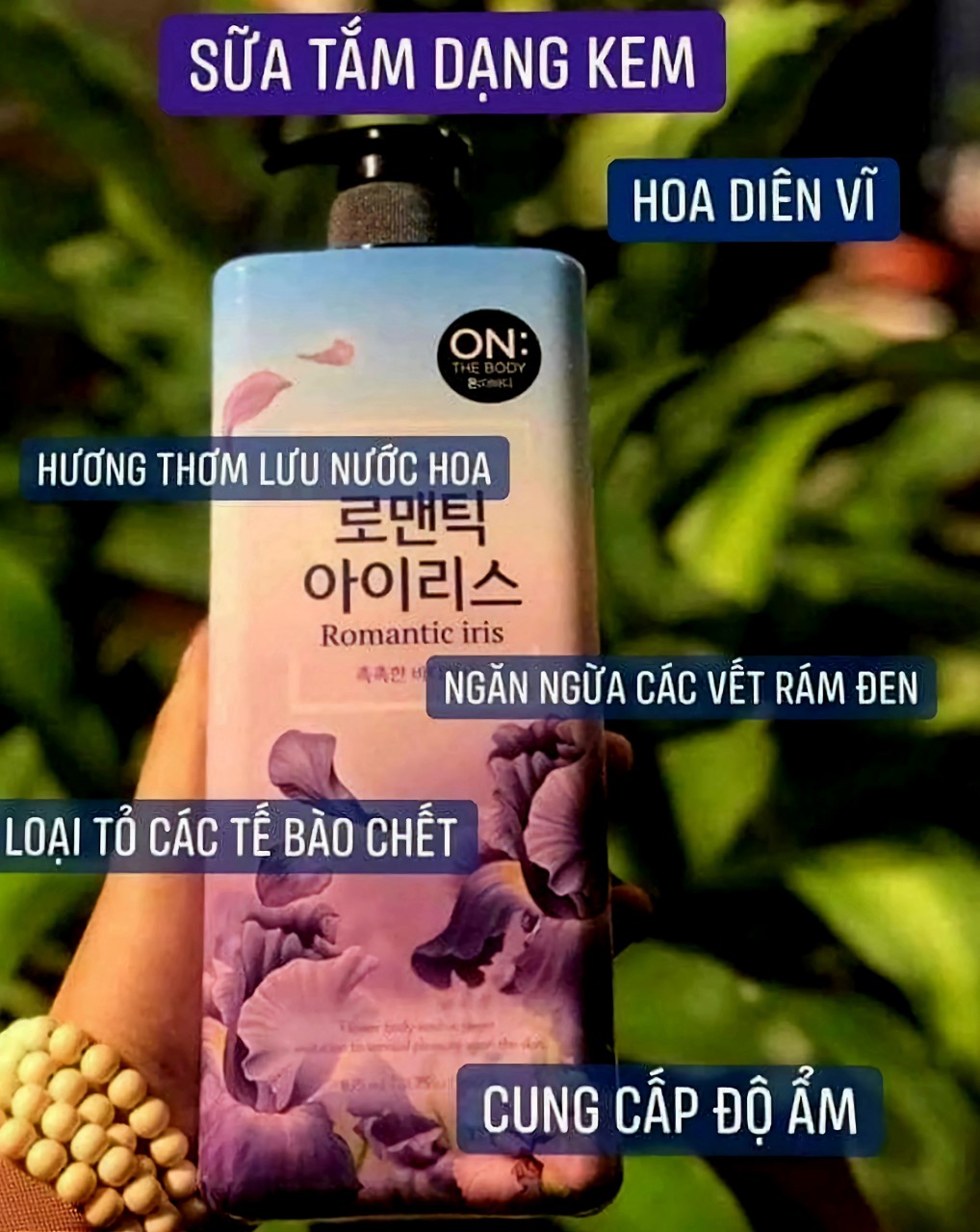 Sữa tắm nước hoa ON THE BODY HÀN QUỐC .