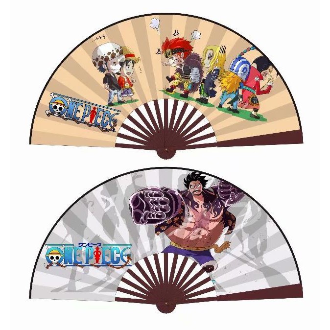 [HCM]Quạt Gấp Vải Lụa Anime 2 Mặt Ảnh Khác Nhau ( Bộ Sưu Tập Quạt Xếp Quạt Tròn In Hình Anime Chibi Đẹp Cầm Tay Tiện Lợi)