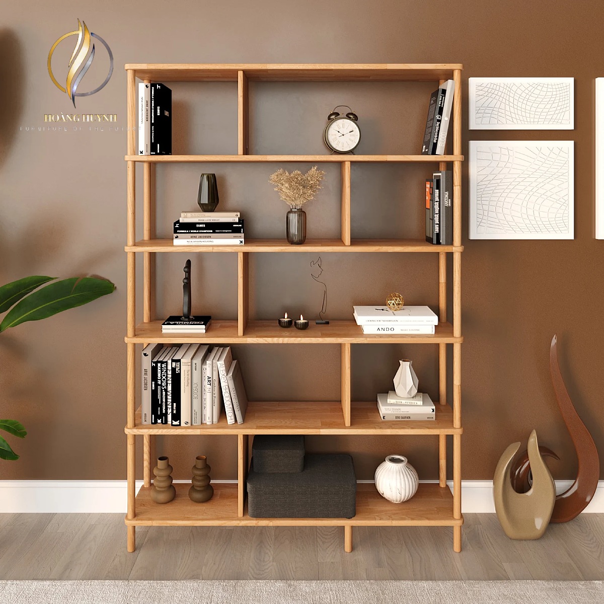 KỆ SÁCH GỖ - NỘI THẤT GỖ HOÀNG HUYNH
