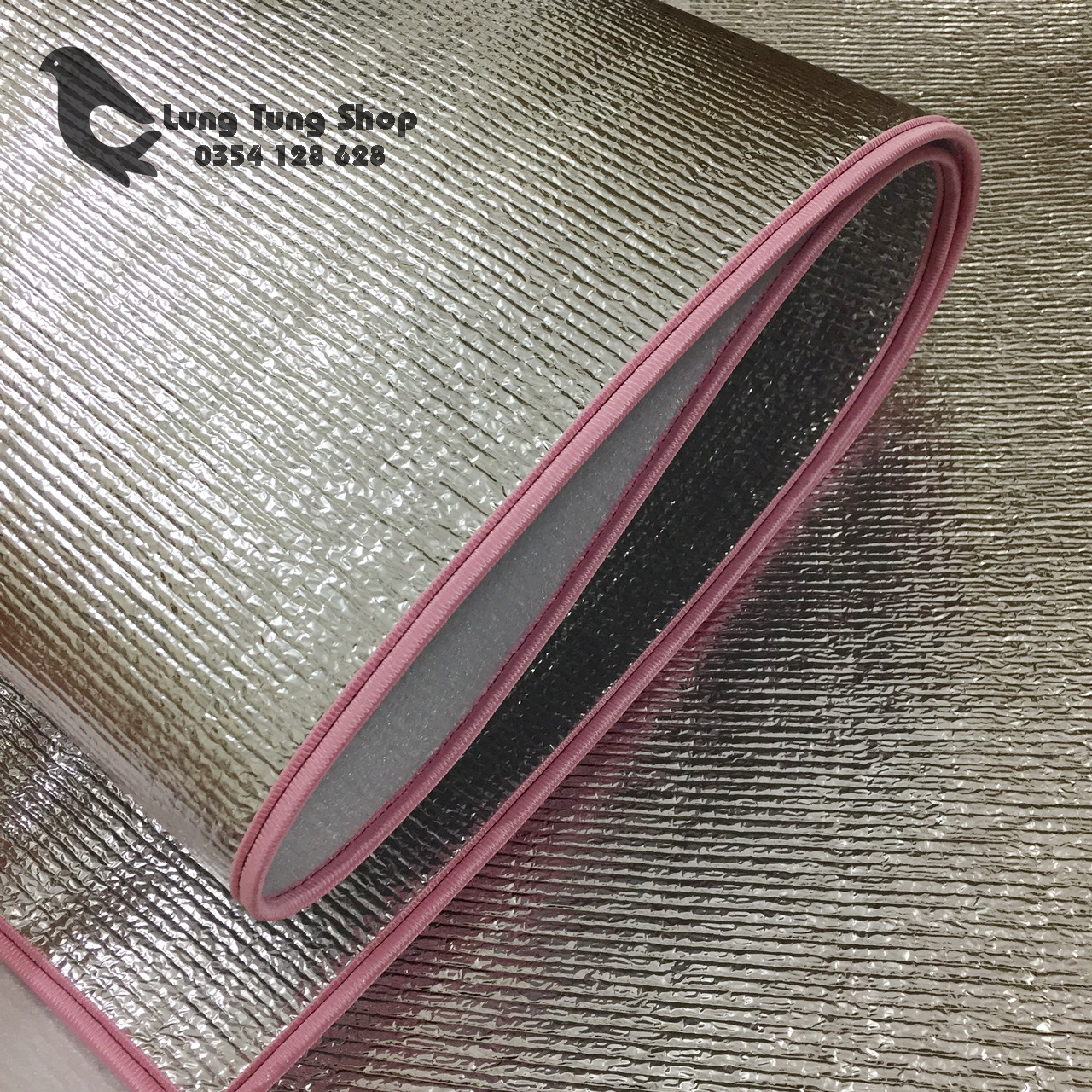 [HCM][ viền hồng - dày 3.5ly ] Chiếu ngủ trưa văn phòng cá nhân viền hồng ( kích thước 1m x 2m )
