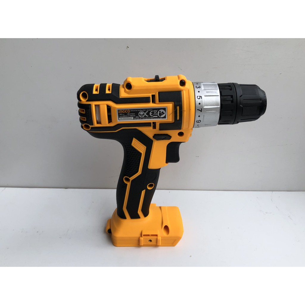THÂN MÁY KHOAN VẶN VÍT DÙNG PIN INGCO 20V ( KO KÈM PIN VÀ SẠC )