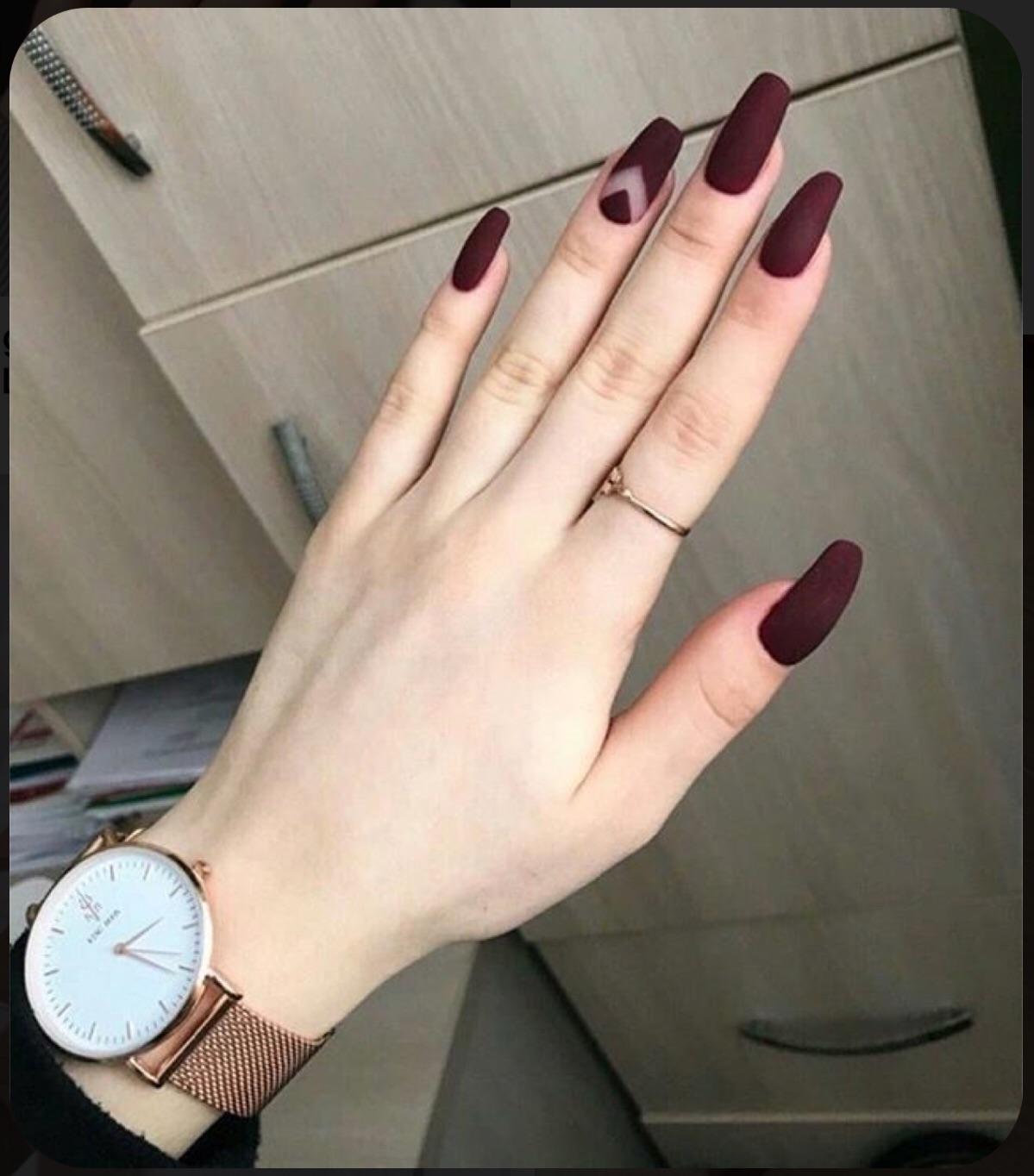 Bộ Nail Box Design 10 móng nhám trơn