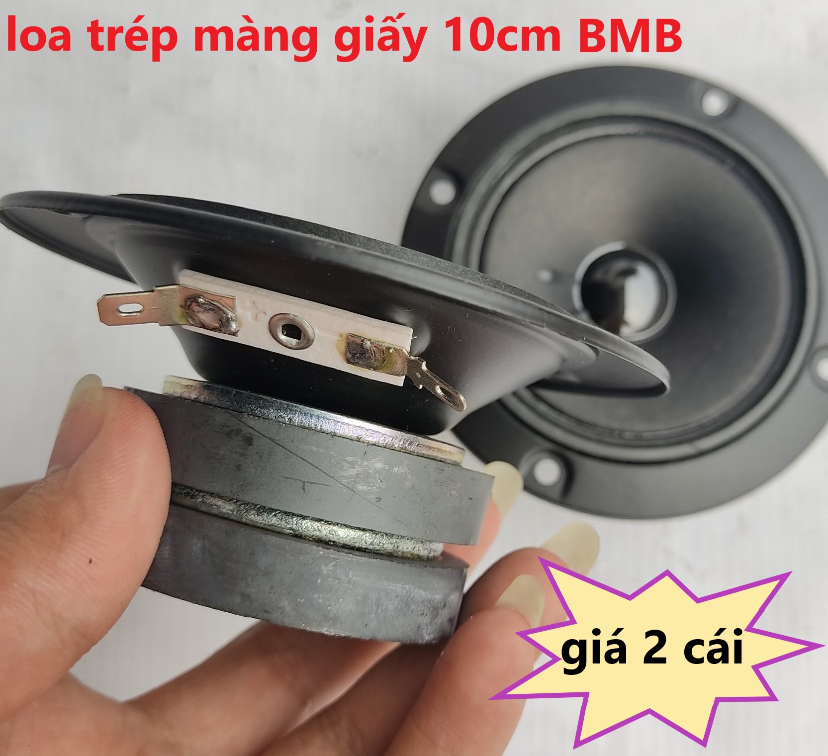 Cặp loa trép bmb 2 từ giá rẻ - treble giấy 10cm - giá 2 chiếc