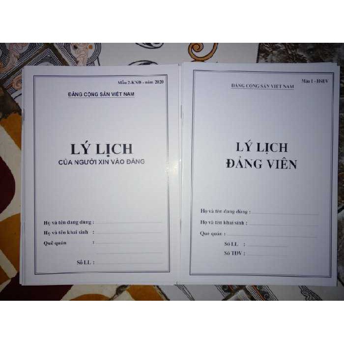 Lý lịch đảng viên