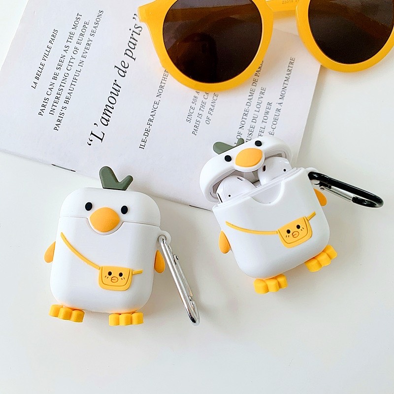Case airpods 1/2 Duck con vịt  - Vỏ bảo vệ hộp đựng tai nghe airpods 1016CAVDT