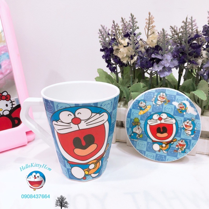 [HCM]Ly Quai 255Ml Có Nắp Hellokitty Doreamon