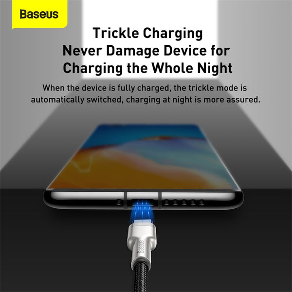 Cáp sạc nhanh, siêu bền Baseus Cafule Series Metal Data Cable USB to Type-C 66W (KHÔNG SẠC ĐƯỢC CHO DÒNG IP)