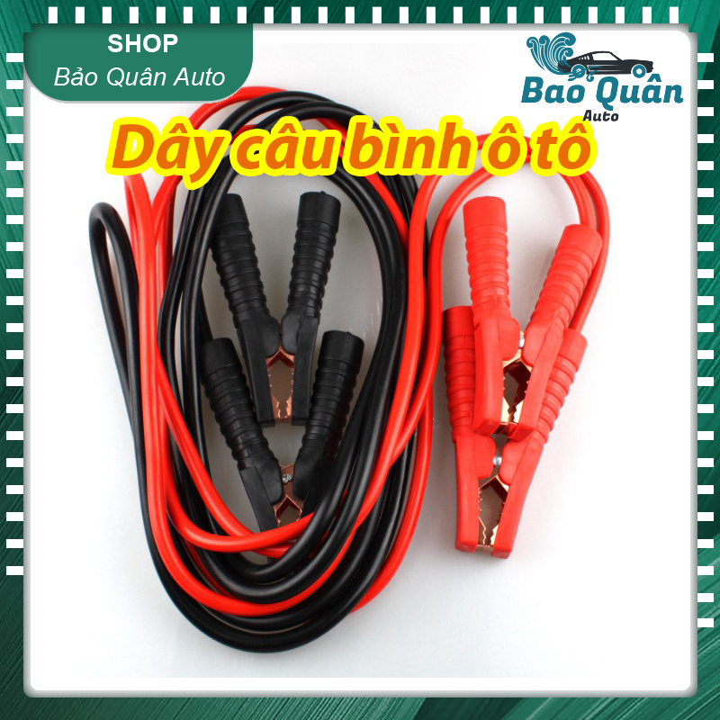 Bộ 2 dây câu bình ắc quy ô tô xe hơi 2000amp lõi đồng 8mm dài 3m