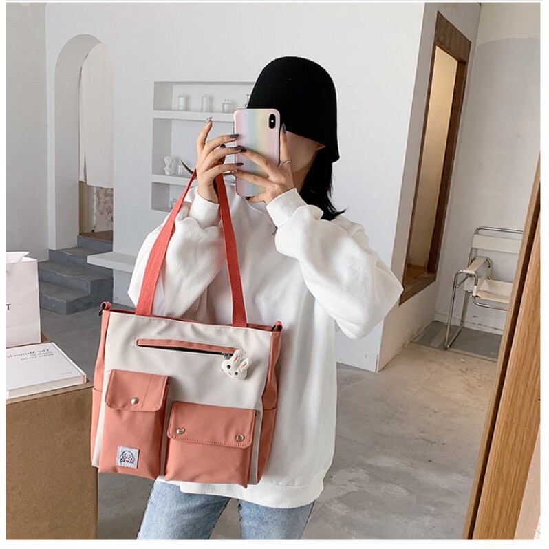 Túi Vải Đeo Vai nữ Canvas Thời Trang DV002