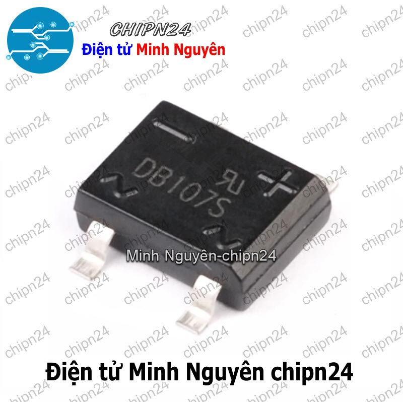 [5 con] (K458) Cầu Diode Dán DB107S 1A 1000V SMD (1A dán) - HH000223