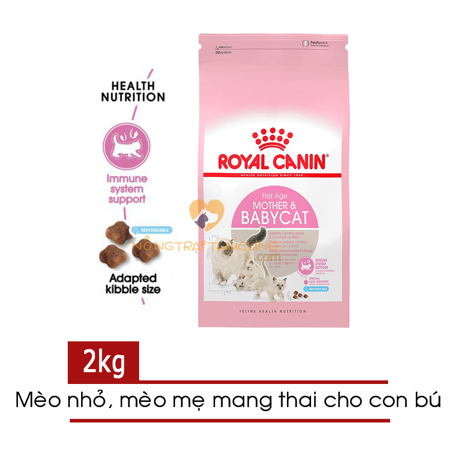 Thức ăn hạt cho mèo mang thai và mèo con ROYAL CANIN MOTHER & BABYCAT 2kg - [Nông Trại Thú Cưng]