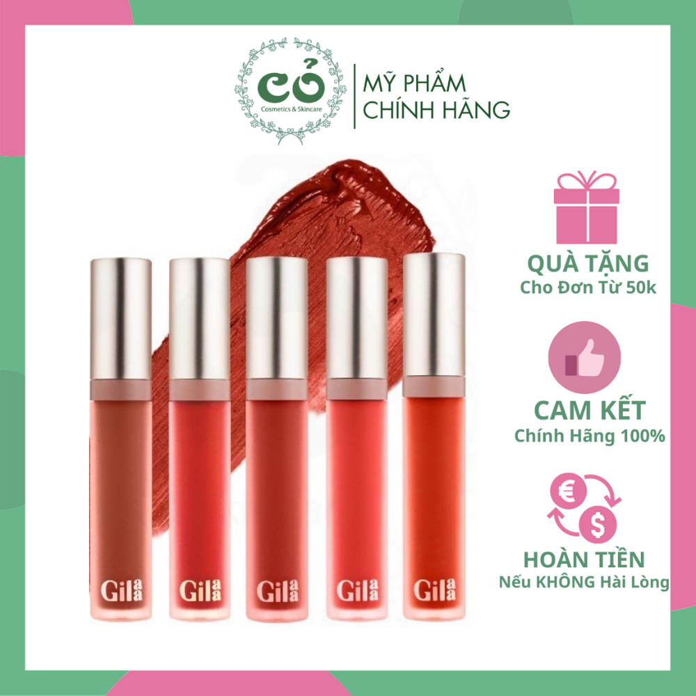 COMBO Son kem Gilaa Long Wear Lip Cream