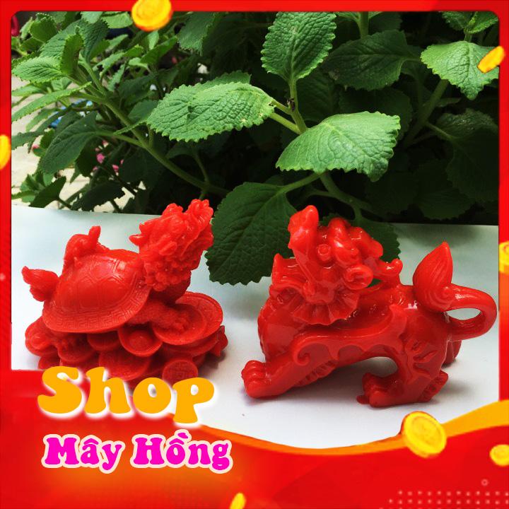 Combo Long quy cõng con - tỳ hưu đỏ hút tài lộc